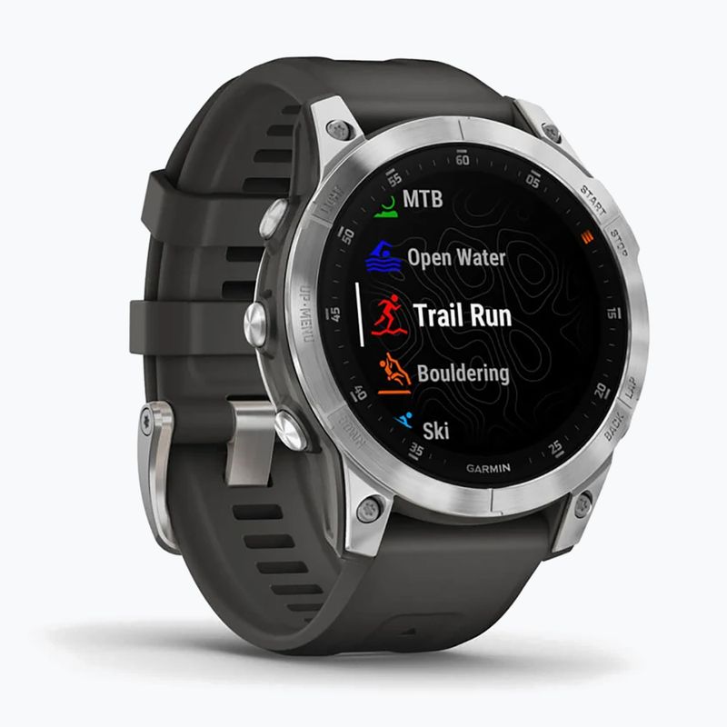 Garmin Epix 2 Hrm Elevate Ox laikrodis sidabrinis 010-02582-01 3