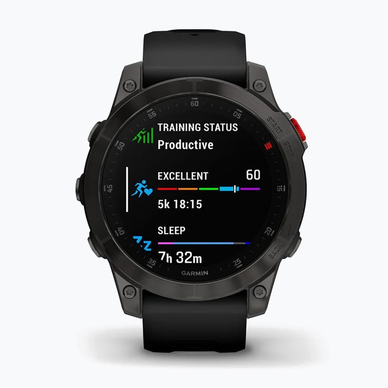 Garmin Epix 2 Sapphire HRM Elevate Ox laikrodis juodas 010-02582-11 2