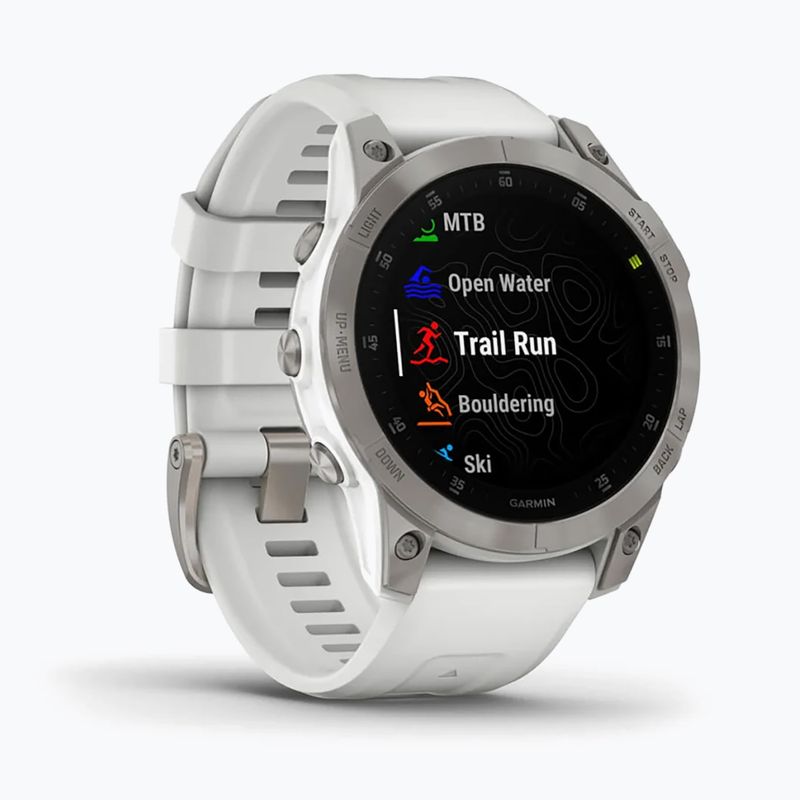 Garmin Epix 2 Sapphire HRM Elevate Ox laikrodis baltas 010-02582-21 3