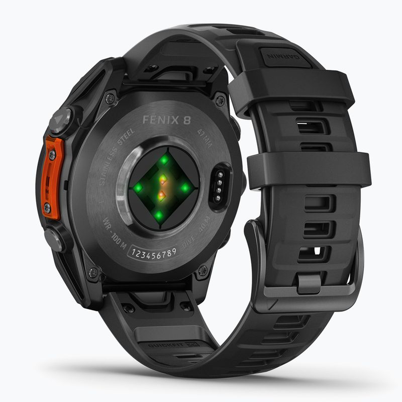 Laikrodis Garmin Fenix 8 47 mm Amoled slate gray/black 4