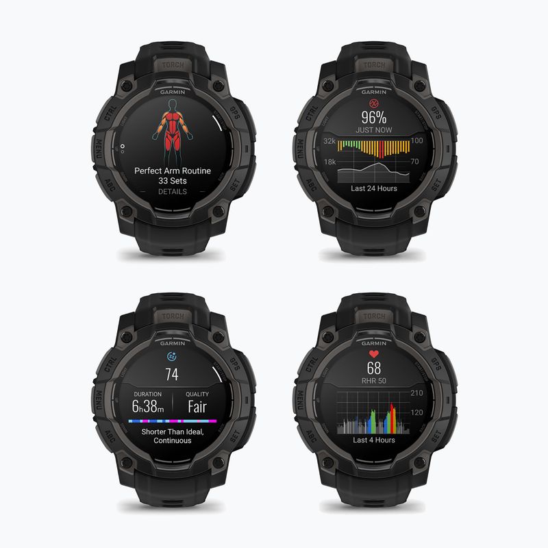 Išmanusis laikrodis Garmin Instinct 3 45 mm Amoled black/black 8
