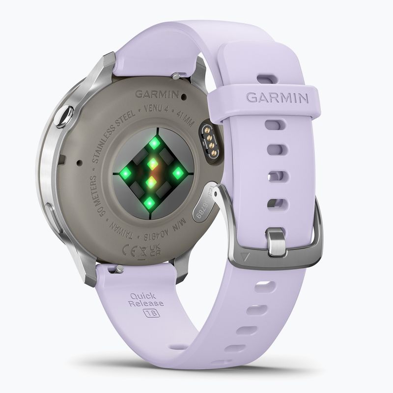 Laikrodis Garmin Venu 4 41 mm silver/perwinkle 2