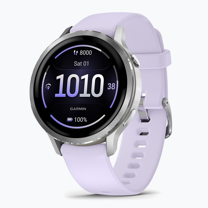 Laikrodis Garmin Venu 4 41 mm silver/perwinkle 3