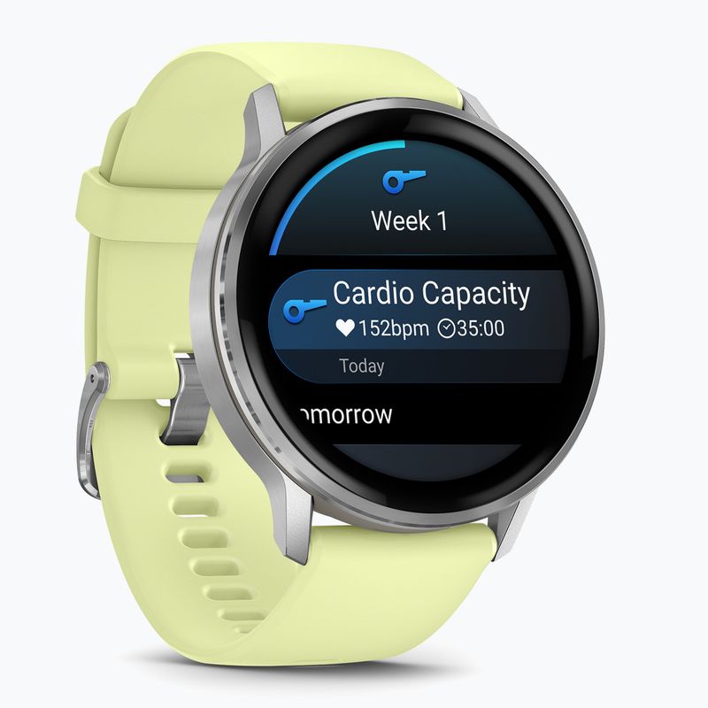 Laikrodis Garmin Venu 4 45 mm silver/citron 2