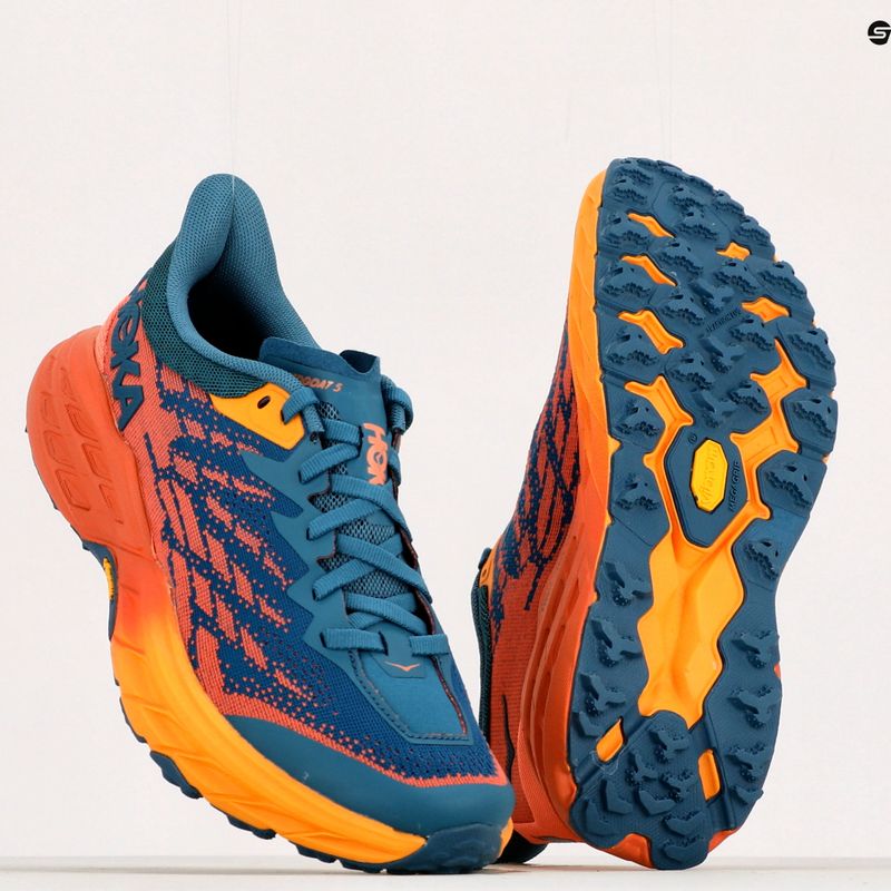 Moteriški bėgimo bateliai HOKA Speedgoat 5 blue-orange 1123158-BCCML 15