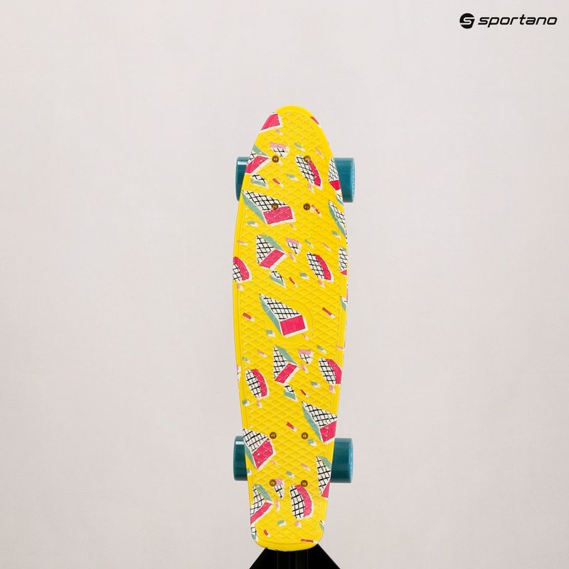 Fish Skateboards Print Memphis yellow FS-FB-MEM-SIL-SGRE riedlentė 13