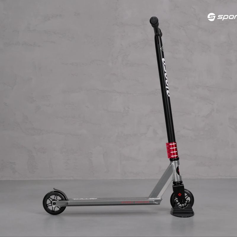 Gatvės banglenčių sportas Stunt Scooter Ripper raudonas/sidabrinis freestyle motoroleris 8