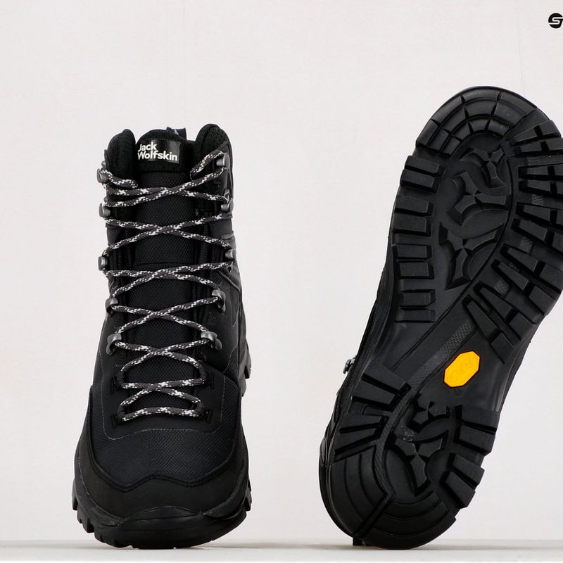 Jack Wolfskin vyriški trekingo batai Rebellion Guide Texapore Mid black 4053791 10