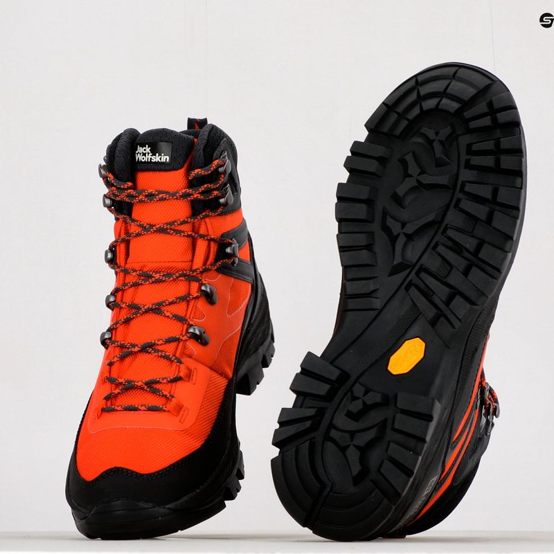 Jack Wolfskin vyriški trekingo batai Rebellion Guide Texapore Mid orange 4053791 10