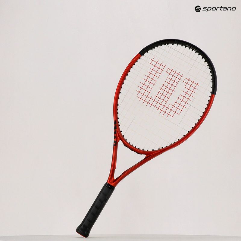Wilson Clash 25 V2.0 vaikiška teniso raketė raudona WR074710U 11