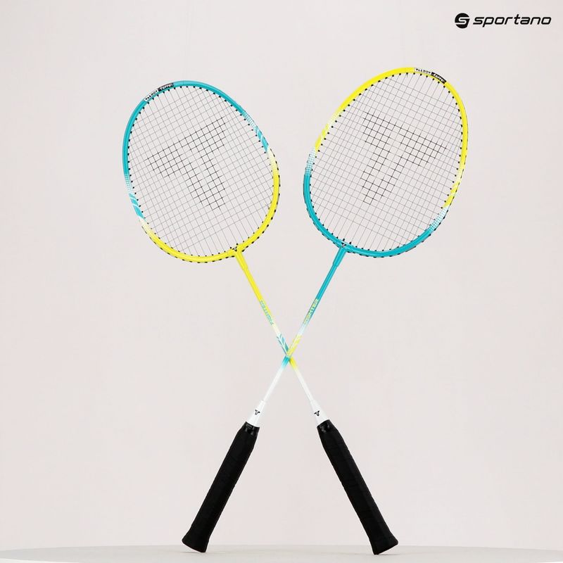 Talbot-Torro 2 kovotojų badmintono rinkinys mėlyna ir geltona 449412 9