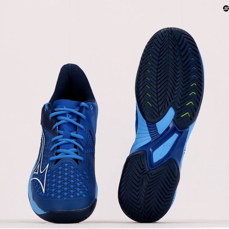 Vyriški teniso bateliai Mizuno Wave Exceed Tour 5 AC navy blue 61GA227026 11