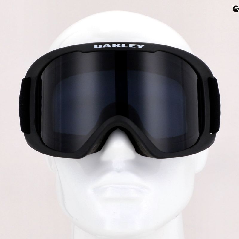 Oakley O-Frame 2.0 Pro matiniai juodi/tamsiai pilki slidinėjimo akiniai OO7124-02 7