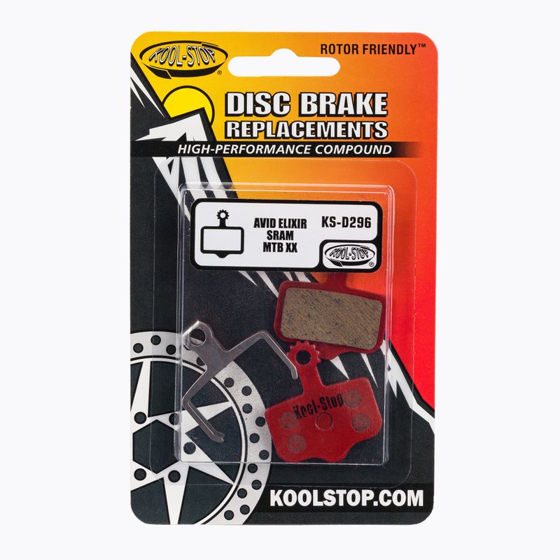 Kool-Stop stabdžių trinkelės raudonos D296