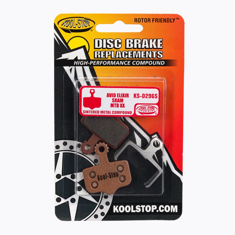 Kool-Stop sukepintos rudos spalvos stabdžių trinkelės D296S