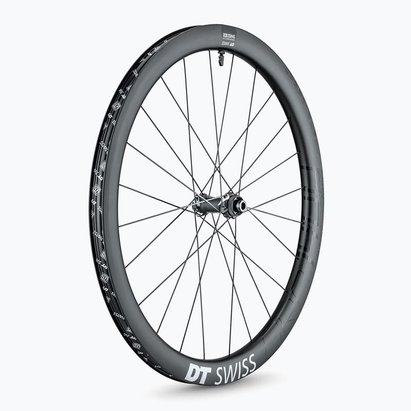Priekinis dviračio ratas DT Swiss GRC 1400 SP 700C CL 42 12/100 black