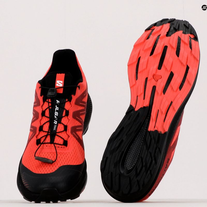 Salomon Pulsar Trail vyriški bėgimo bateliai poppy red/bird/black 18