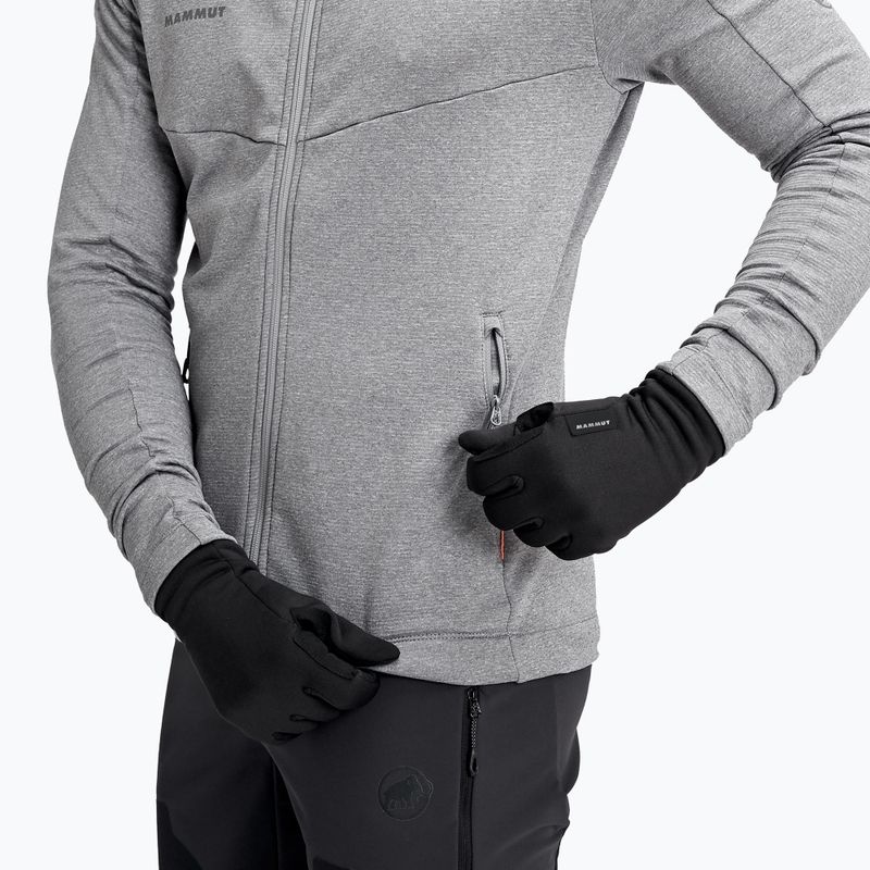 Mammut Fleece Pro trekingo pirštinės juodos spalvos 6