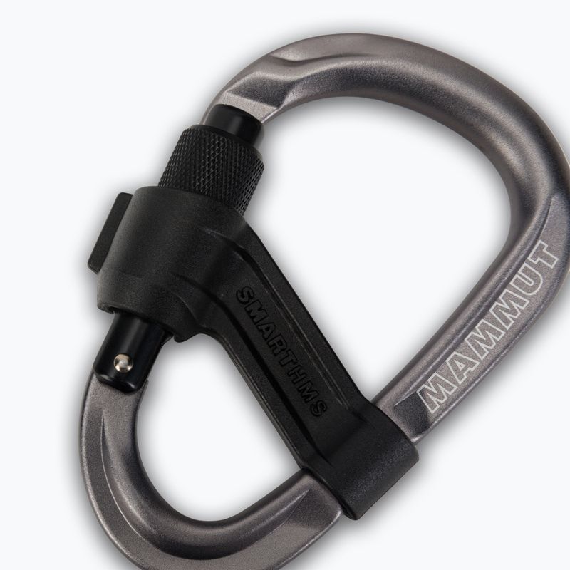 Laipiojimo karabinas Mammut Smart HMS 2.0 Screwgate grey 3