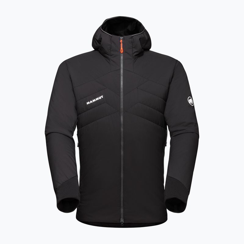 Mammut Rime Light IN Flex Vyriška pūkinė striukė su gobtuvu juodos spalvos 5
