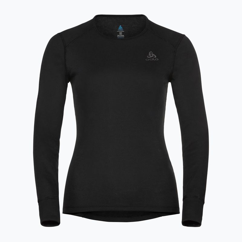 Termoaktyvūs moteriški marškinėliai ilgomis rankovėmis ODLO Active Warm Bl Top Crew Neck black 3