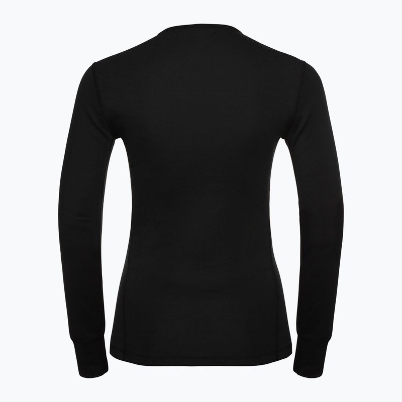 Termoaktyvūs moteriški marškinėliai ilgomis rankovėmis ODLO Active Warm Bl Top Crew Neck black 4