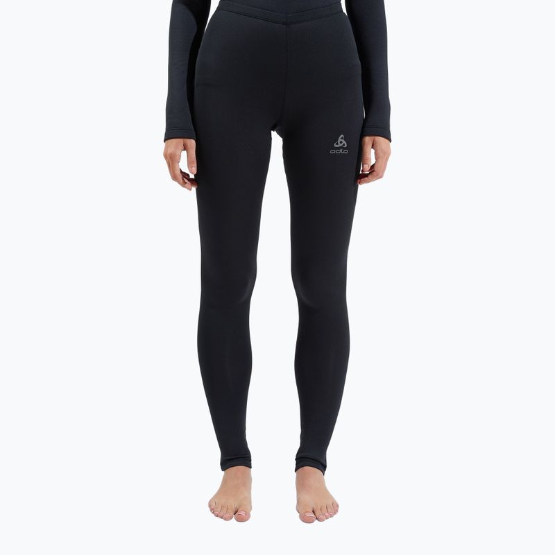 Moteriškos termoaktyvios kelnės ODLO Fundamentals Active Warm Bl Bottom Long juodos spalvos