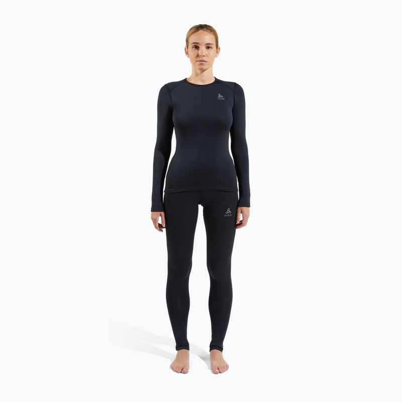 Moteriškos termoaktyvios kelnės ODLO Fundamentals Active Warm Bl Bottom Long juodos spalvos 2