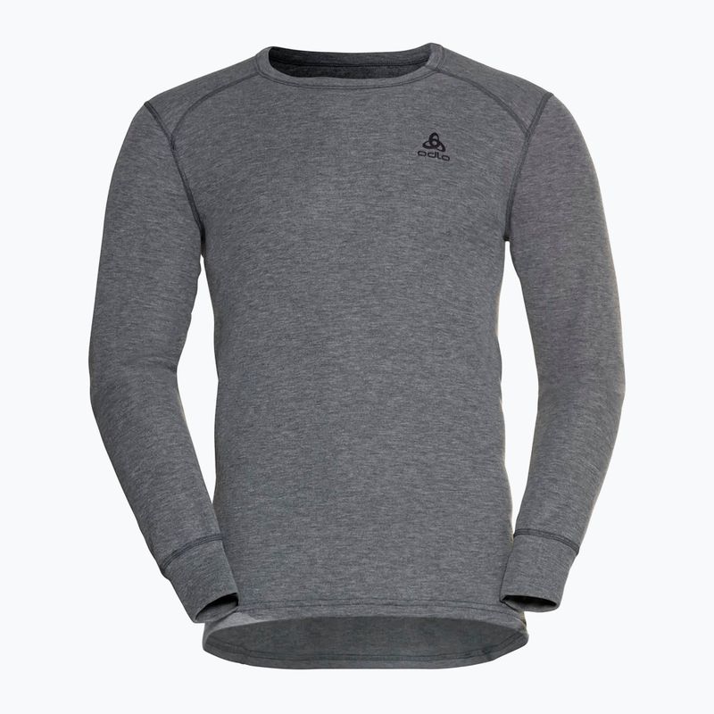 Termoaktyvūs vyriški marškinėliai ilgomis rankovėmis ODLO Active Warm Bl Top Crew Neck odlo steel grey melange