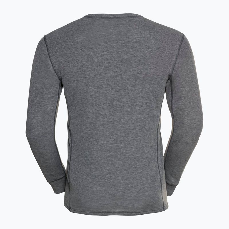 Vyriški termoaktyvūs marškinėliai ODLO Active Warm Bl Top Crew Neck odlo steel grey melange 5