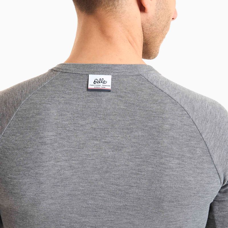 Vyriški termoaktyvūs marškinėliai ODLO Active Warm Originals Bl Top Crew Neck odlo steel grey melange 4
