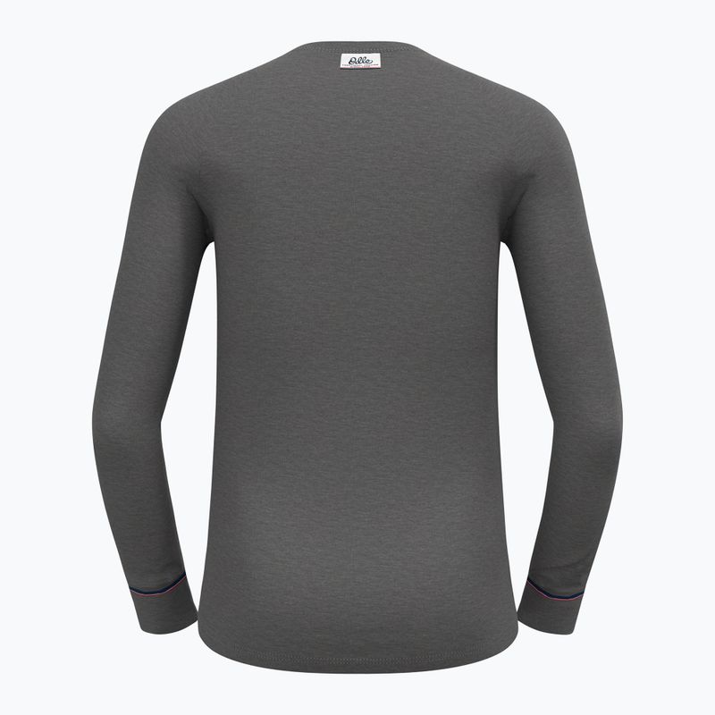 Vyriški termoaktyvūs marškinėliai ODLO Active Warm Originals Bl Top Crew Neck odlo steel grey melange 6
