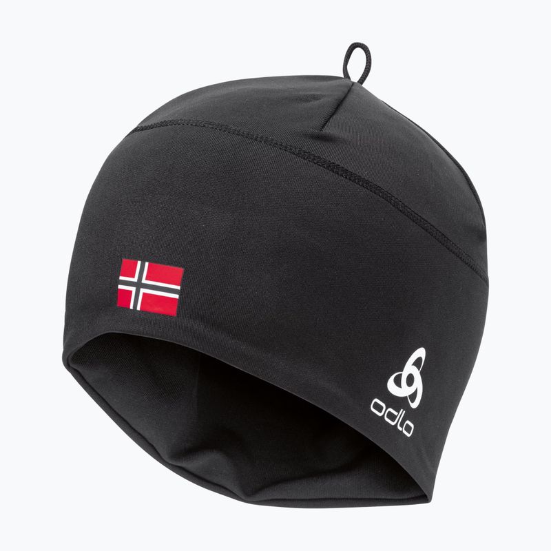 Žieminė kepurė ODLO Polyknit Fan Warm black/norwegian flag 2