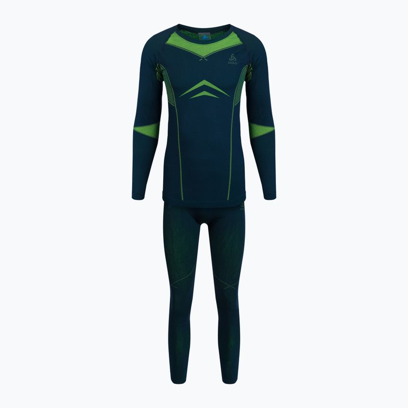 Vyriški terminiai apatiniai drabužiai ODLO Fundamentals Performance Warm Long green/green 196082/21022