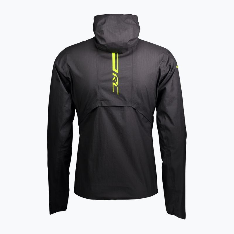Vyriška bėgimo striukė SCOTT RC Run Waterproof black/yellow 2