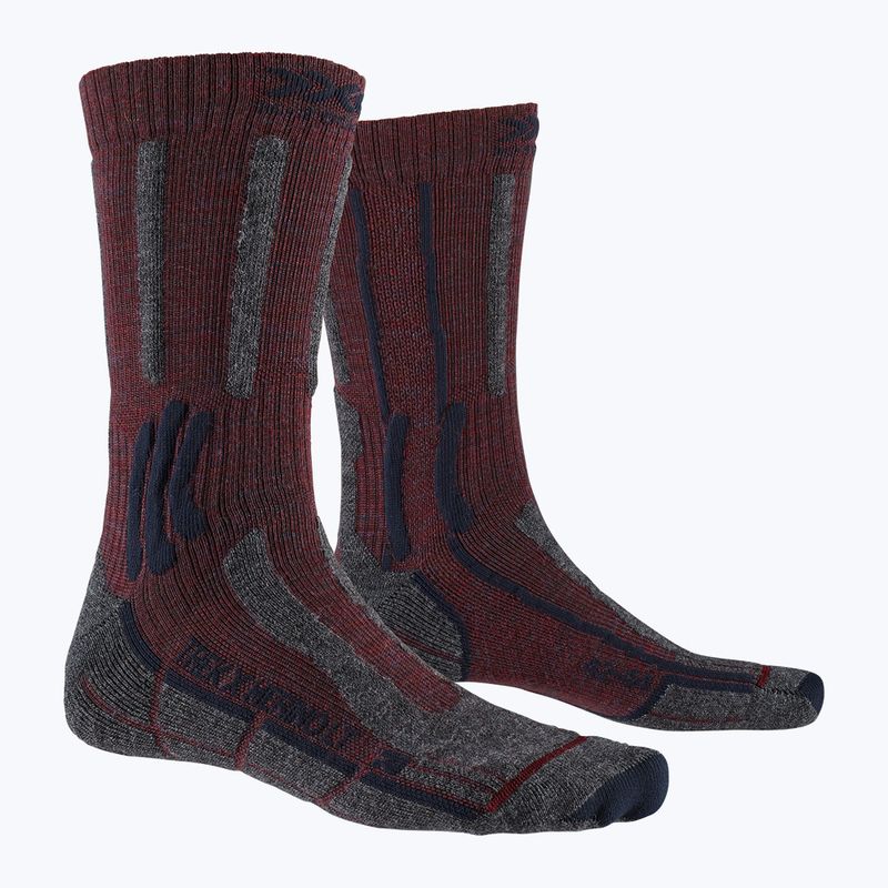 X-Socks Trek X Merino LT trekingo kojinės bordo spalvos TS03S19U-R008 4