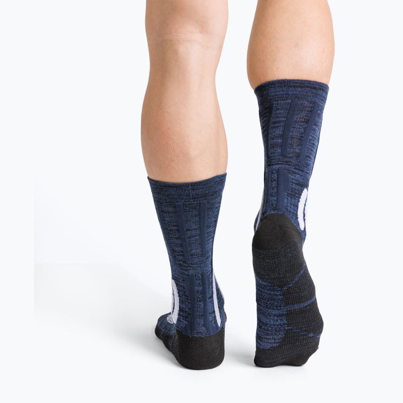 Moteriškos kojinės X-Socks Trek X Merino midnight blue/arctic white 3