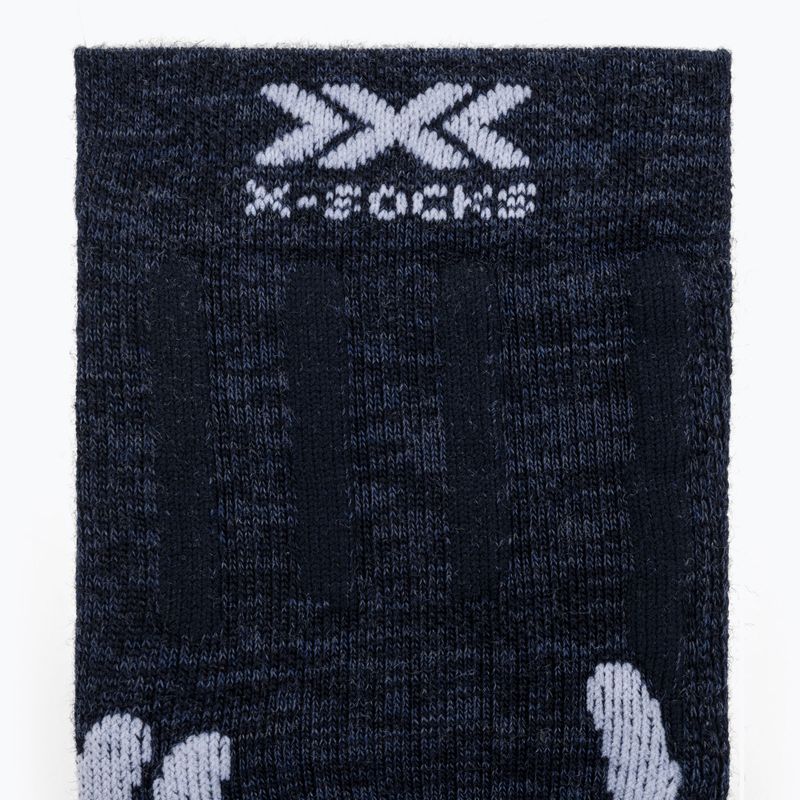 Moteriškos kojinės X-Socks Trek X Merino midnight blue/arctic white 3