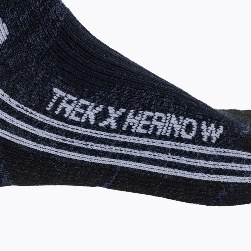 Moteriškos kojinės X-Socks Trek X Merino midnight blue/arctic white 4