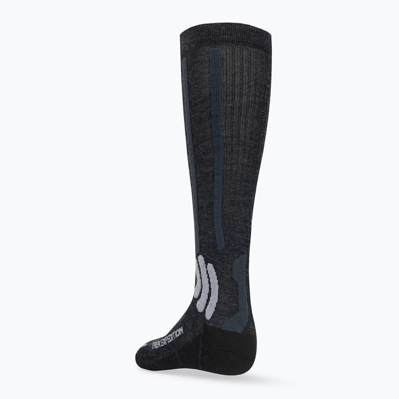 "X-Socks Trek Expedition" opal black/dolomite grey melanžinės trekingo kojinės 2