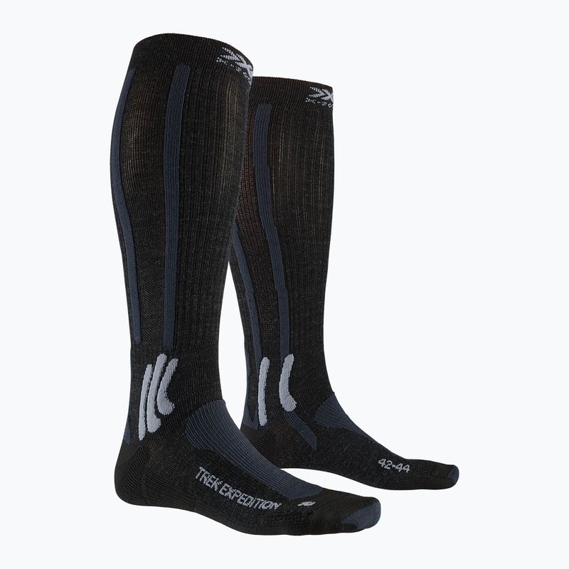 "X-Socks Trek Expedition" opal black/dolomite grey melanžinės trekingo kojinės 5
