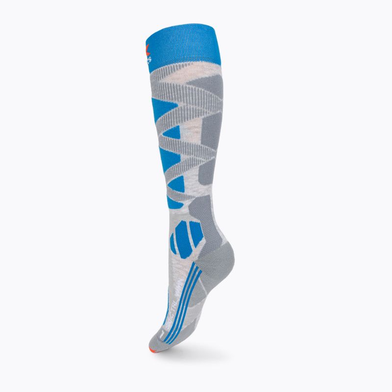 Moteriškos slidinėjimo kojinės X-Socks Ski Control 4.0 pilkai mėlynos XSSSKCW19W 3