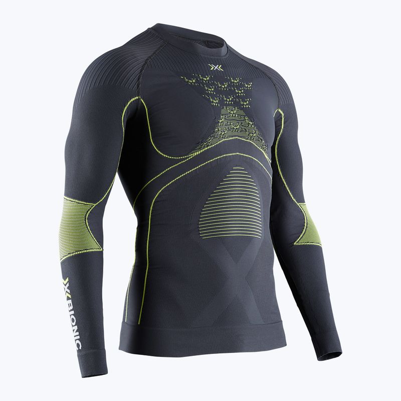 Vyriški termoaktyvūs marškinėliai X-Bionic Energy Accumulator 4.0 charcoal/yellow