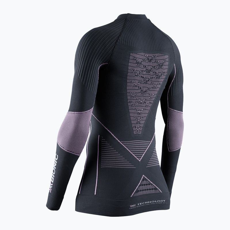 Moteriški termoaktyvūs marškinėliai X-Bionic Energy Accumulator 4.0 charcoal/magnolia 2