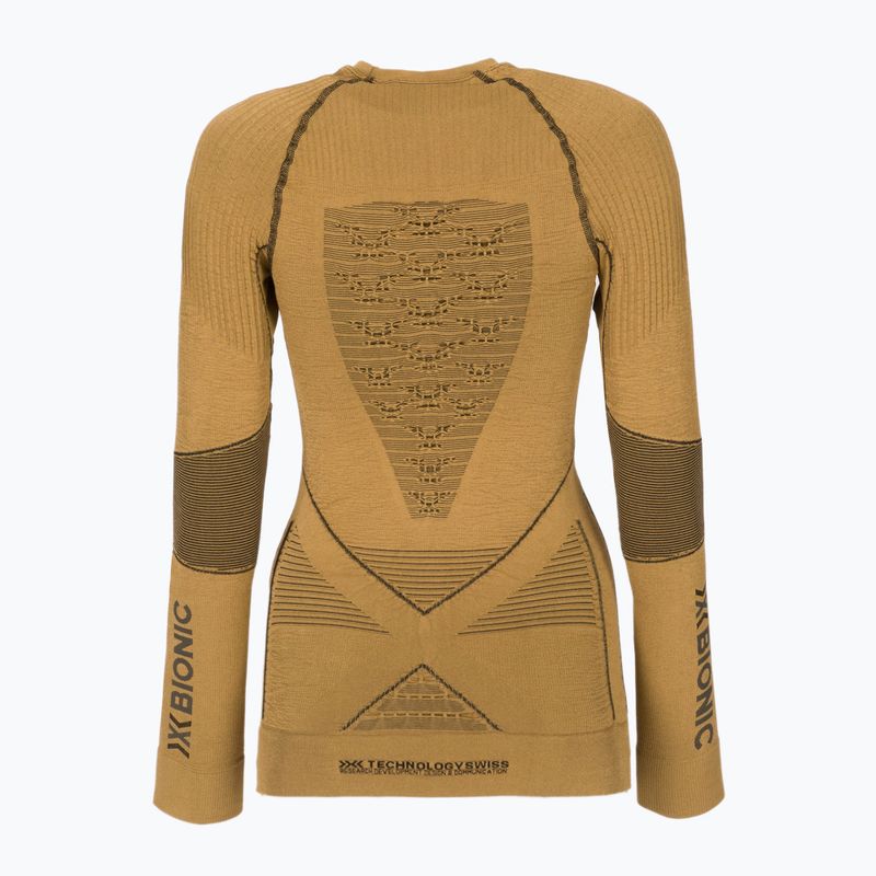 Moteriški termoaktyvūs marškinėliai X-Bionic Radiactor 4.0 gold/black 2