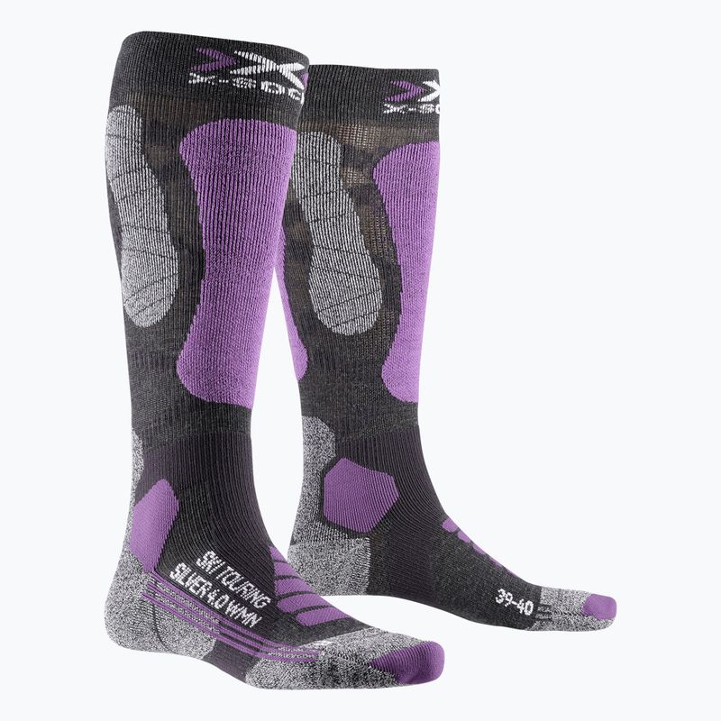 Moteriškos slidinėjimo kojinės X-Socks Ski Touring Silver 4.0 Grey XSWS47W19W 4
