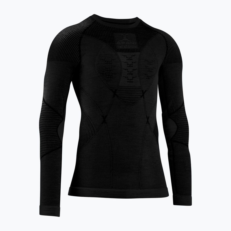 Vyriški termoaktyvūs marškinėliai X-Bionic Apani 4.0 Merino juoda/juoda 5
