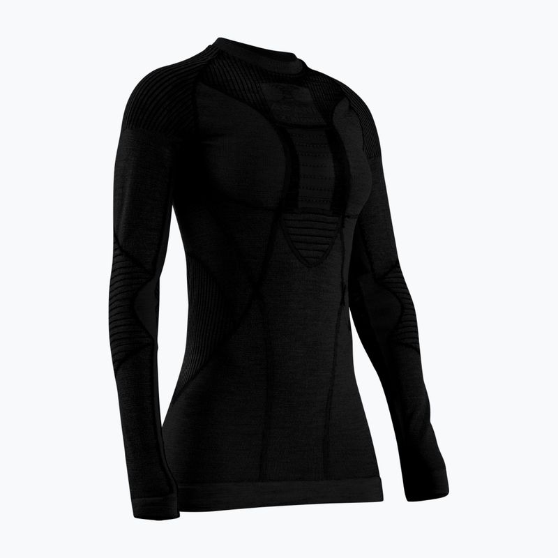 Moteriški termoaktyvūs marškinėliai X-Bionic Apani 4.0 Merino juoda/juoda 4