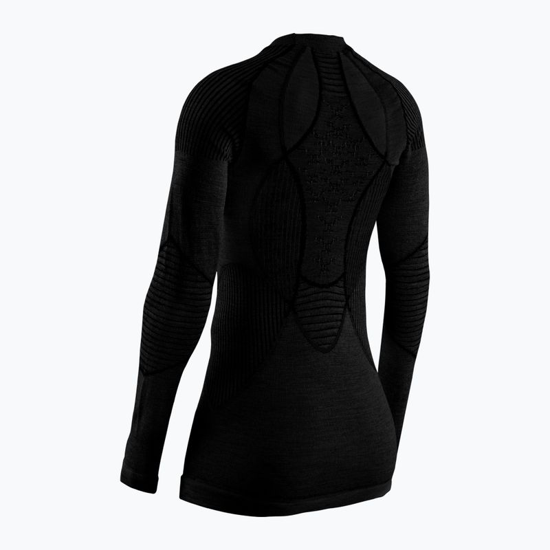 Moteriški termoaktyvūs marškinėliai X-Bionic Apani 4.0 Merino juoda/juoda 5