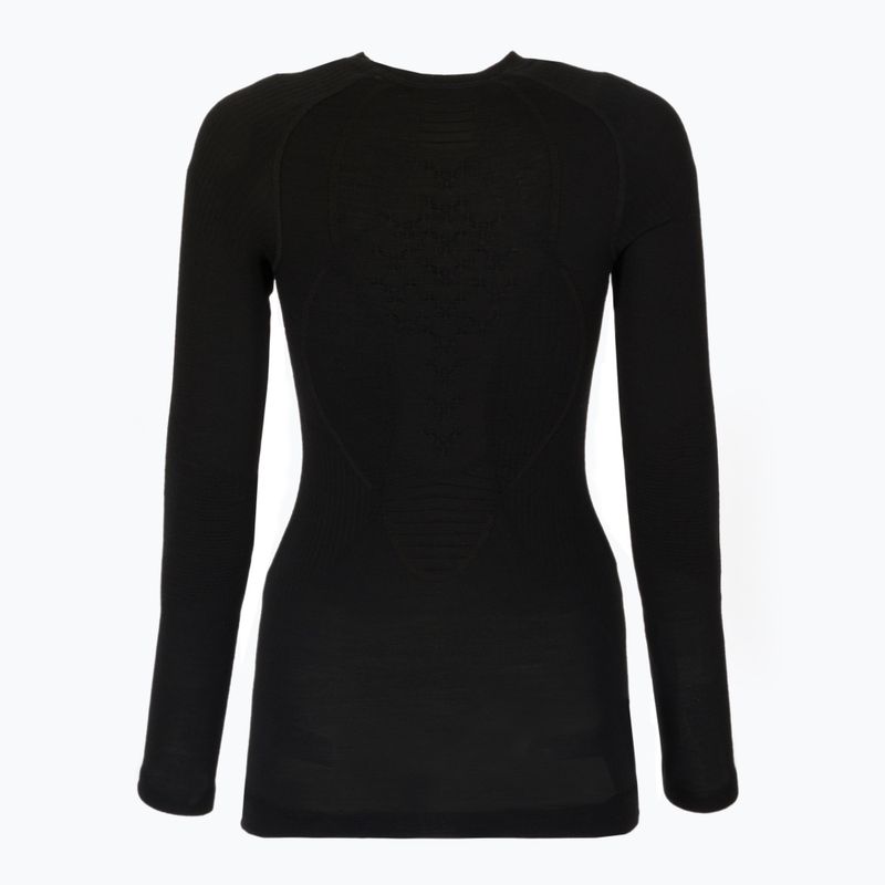 Moteriški termoaktyvūs marškinėliai X-Bionic Apani 4.0 Merino juoda/juoda 2